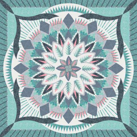 Dinner Plate Dahlia Wall Size in 1895 Hoffman