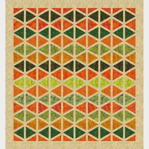 Fractal 69x74 in Island Batik Fabrics