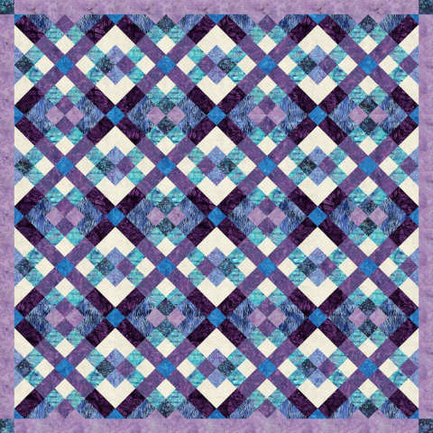 Lattice 61x61 in Island Batik