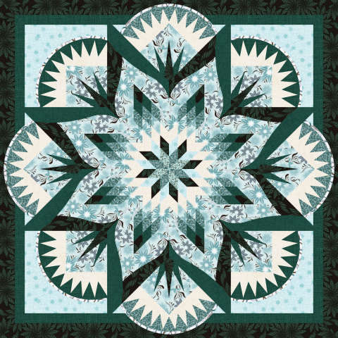 Sandstone Spires in Desert Rose by Timeless Treasures Butter Mint Colorway