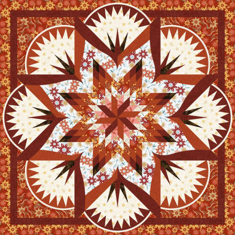 Sandstone Spires in Desert Rose by Timeless Treasures