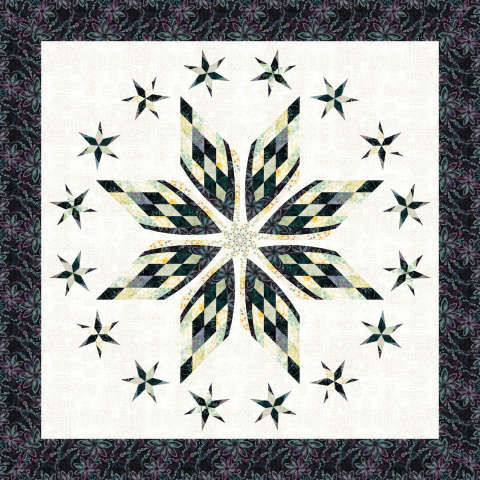 Mermaids Tale in Basil Tonga Batik Mini Collection by Timeless Treasures