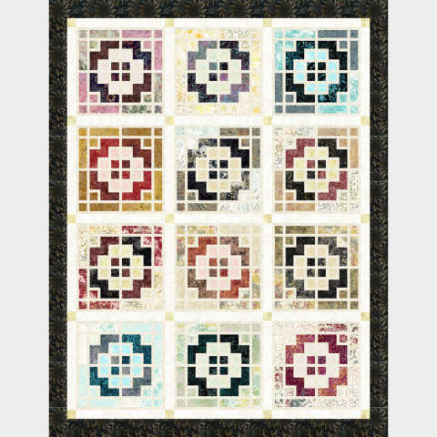 Spice Rack in Quiltworx Strip Set Spice Market by Timeless Treasures Light Sashing