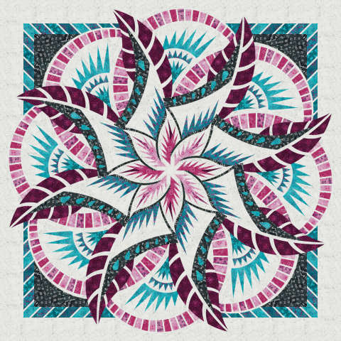 Coral Reef Wall Blinded by Science by Jackie Kunkel and Island Batik