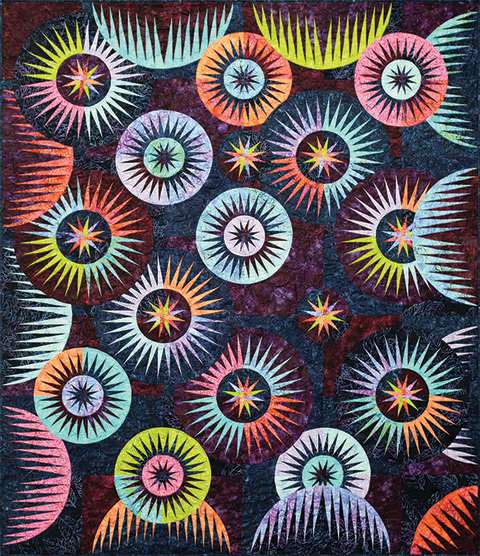 Sea Urchins • 66x77 3 Left $283.00 Fabric Only Sale: $326.13 ($340.50) Kit with Pattern