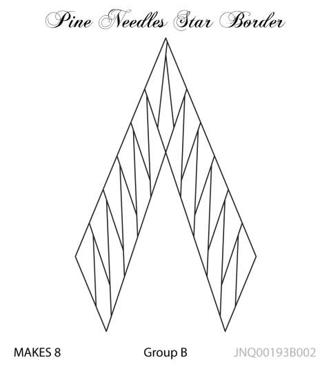 Pine Needles Star Border (Alt 1)