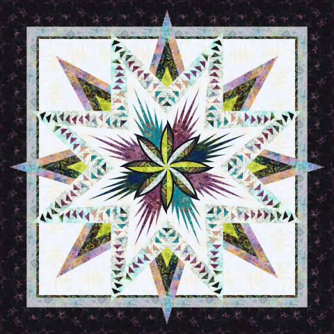 Springtime Dreams in Lupine Tonga Batik Mini Collection