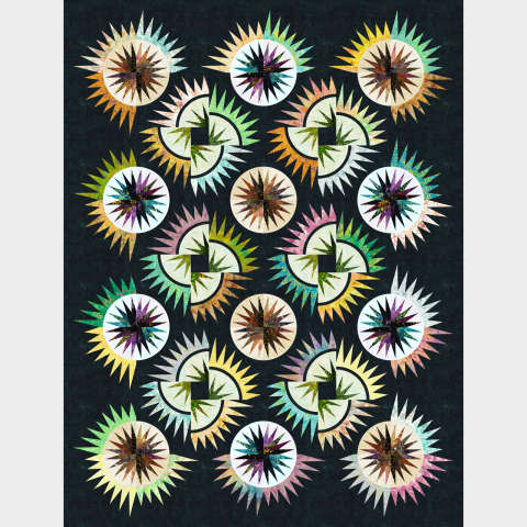 Painters Palette in Fingerpaints Quiltworx Strip Sets Cover Colorway