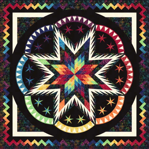 Fortune Teller in 4th of July Tonga Batiks by Timeless Treasures