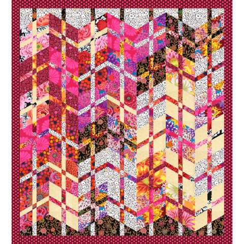 Triple Divide Kaffe in Modern Layout 53x59 • 3 Left $93.00 Fabric Only $113.50 Kit with Replacement Papers Sale: $120.38 ($129.50) Kit with Pattern 