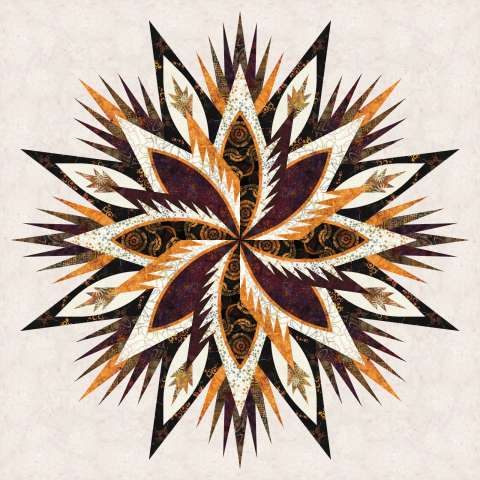 Star of Fire • 57x57 $135.00 Fabric Only $184.50 Kit with Pattern