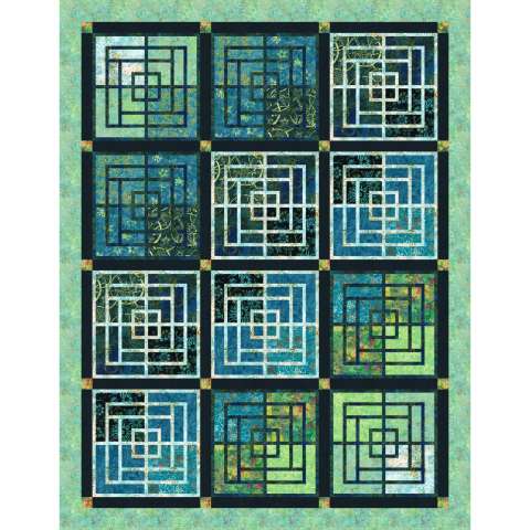 Moroccan Courtyard • 72x93 $166.00 Fabric Only Sale: $203.50 ($216.00) Kit with Pattern 