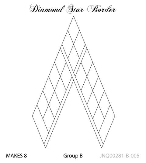 Diamond Star Border W/ Accent Spikes