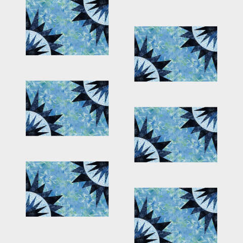 Blue Moon Placemats in Blueberry Tart Tonga Batik Mini Collection