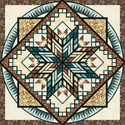 Cinnamon Sticks Queen Quiltworx • 99x99 $289.00 Fabric Only $397.50 Kit with Pattern