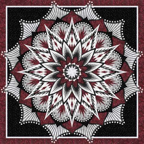 Carnival Flower Queen: Lustre Burgundy colorway