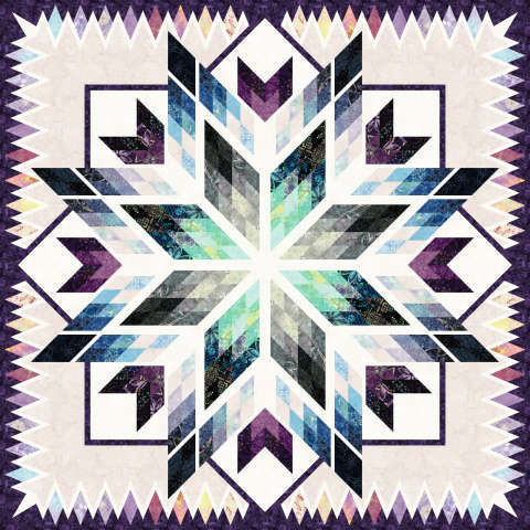 Sparkle in the Huckleberry Tonga Batik Quiltworx Strip Set by Judy and Judel Niemeyer