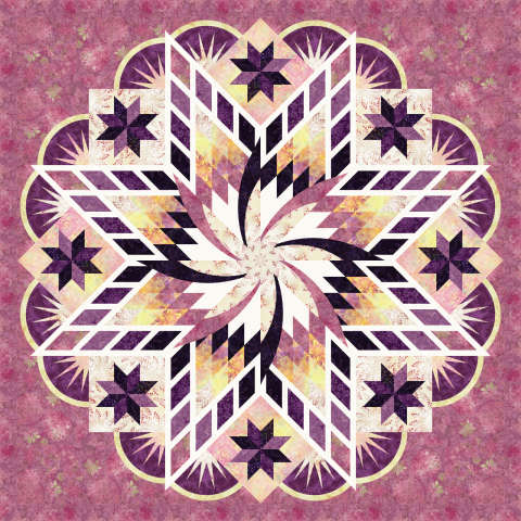 Andromeda Raspberry Parfait Tonga Batik Mini Collection