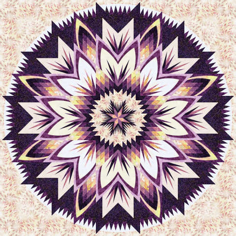 Fields of Aster Collectors Club in the Tonga Batik Raspberry Parfait Mini Collection