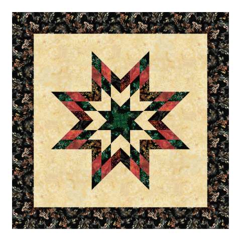 Starbaby Fall Batiks 2 32" Square or 40" Square $42.00 Fabric Only $65.00 Kit with Pattern 