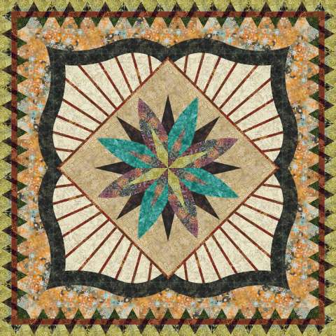 Mysterious Courtyard Fabric Kit