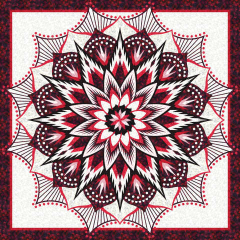 Carnival Flower Queen Hoffman Batiks