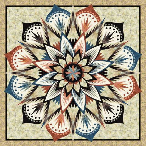 Carnival Flower Wall Island Batik Flourish