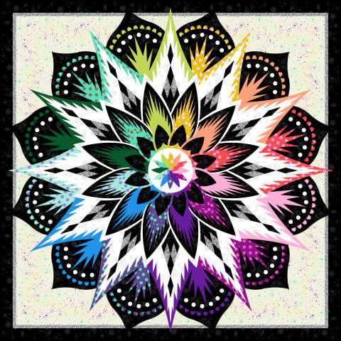 Wall Tula Pink True Colors Carnival Flower