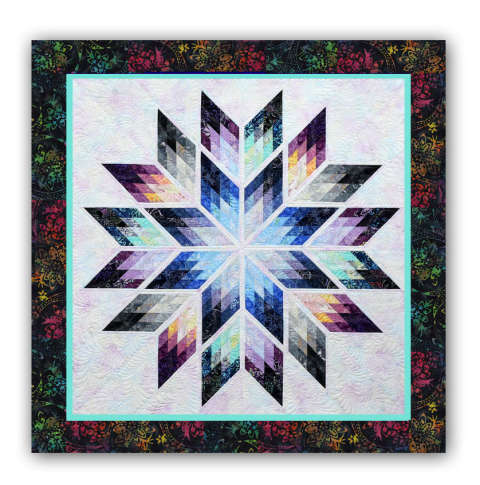 Rainbow Prismatic Star 82inch Quilt