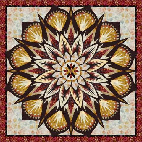 Carnival Flower Wall in Maple Leaf
