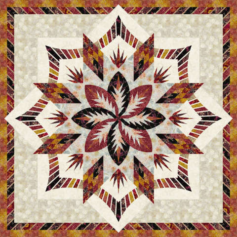 Sedona in Maple Leaf Tonga Batik Mini Collection