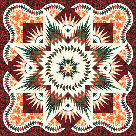 Arctic Star Wall  Hoffman Fabrics Feb 2023