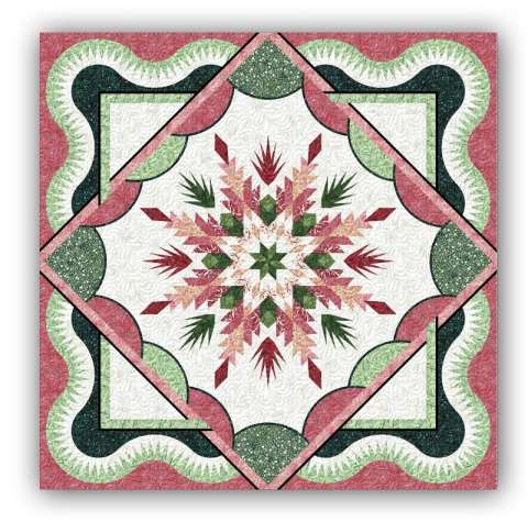 Boughs of Holly - Queen Size Quilt Kit