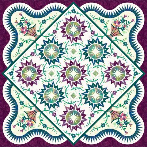 Cosmic Shimmer Batiks • 68x68 $182.00 Fabric Only $218.00 Kit with Replacement Papers Sale: $226.25 ($241.00) Kit with Pattern 