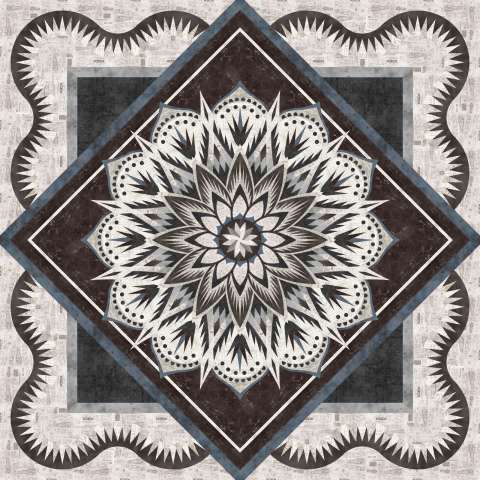 Carnival Flower Tim Holtz King Size