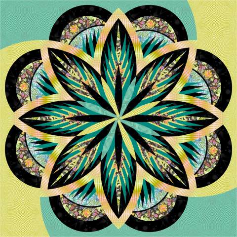 Sea Holly in TULA PINK Moon Garden