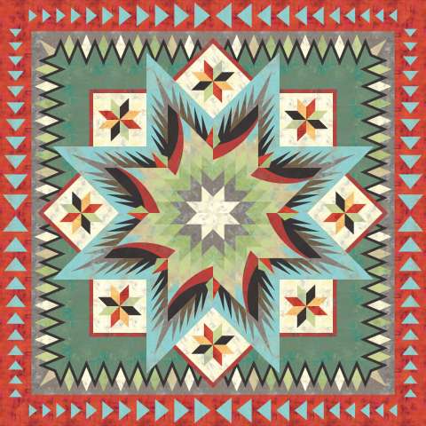 Arctic Star Mixer Salmon Run in Green Grunge