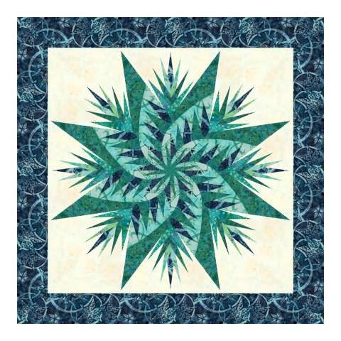 Evergreen Fern • 40x40 $87.00 Fabric Only $118.00 Kit with Pattern