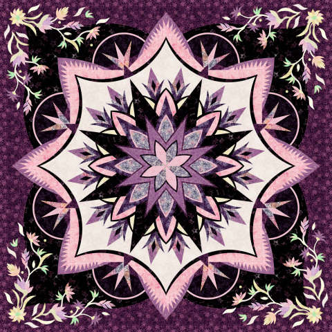 The Royal Iris in Tonga Batik Heather Mini Collection