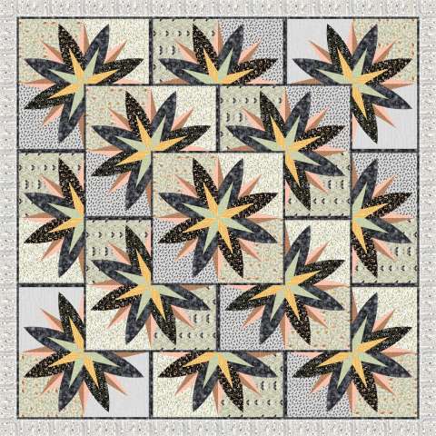 Pocket Full of Posies Kaffe 3 left SOLD BY QUILTWORX Fabric Only: $378.00 Kit with Pattern: $587.00