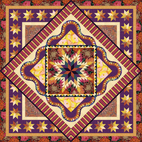 Tuscan Sunset Quiltworx Box 2024 in Kaffe