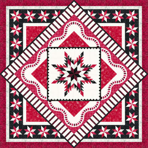 Tuscan Sunset Quiltworx Box 2024 in Traditions Tonga Batiks