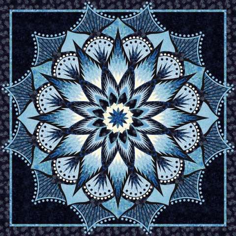 Carnival Flower Queen Size- Blueberry Tart