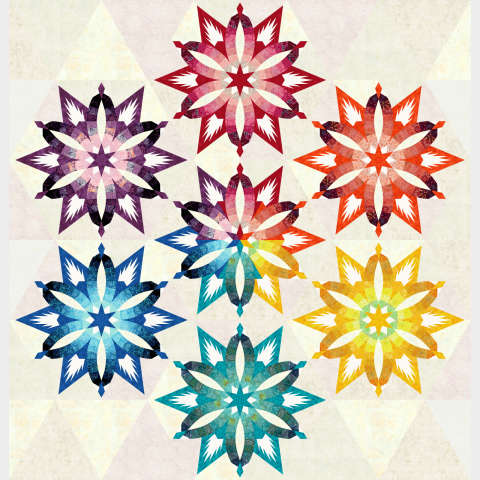 Diamond Wedding Star in Evas Rainbow Strip Set