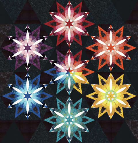 Dark Diamond Wedding Star with Eva's Rainbow Strip Set