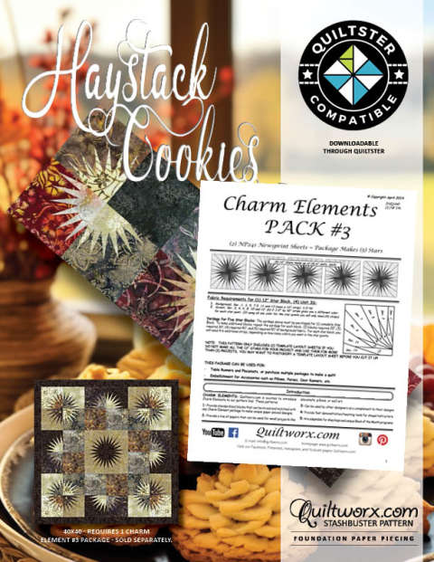 Haystack Cookies Expansion to 40 inch Wall Quilt