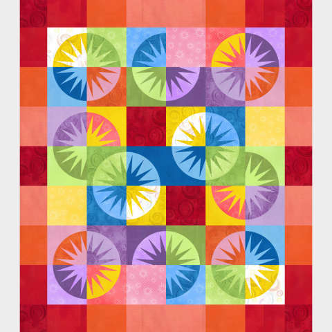 Desert Sky in ColorStock • 48x54 $110.00 Fabric Only $128.00 Kit with Replacement Papers $133.50 Kit with Pattern