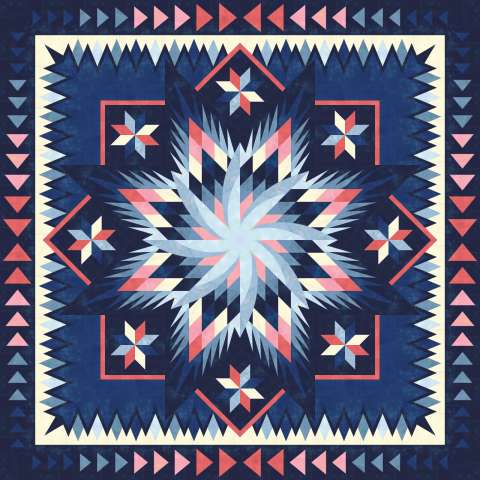 Arctic Star Mixer Salmon Run Grunge with salmon/pink