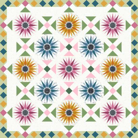 Polar Compass in Silhouettes & Bella solids KE