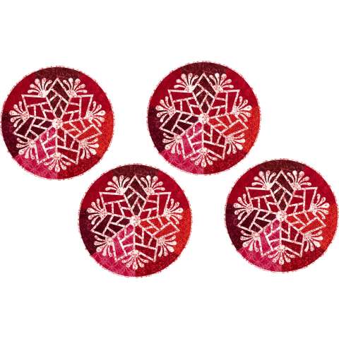 Scandinavian Snowflake Cedar and Sleighbells This kit includes 5-1/4 total yards of Timeless Treasures' Tonga Cedar and Sleighbells fabric line. The kit can be purchased with or without the pattern and includes the binding. Fabric Only: $86.50 Kit with Replacement Papers: $110.50 Kit with Pattern: $126.00